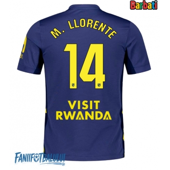 Atletico Madrid Marcos Llorente #14 Tricou Fotbal Replică 2025-26 Barbati Deplasare